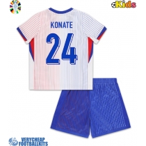 France Ibrahima Konate #24 Replica Away Minikit Euro 2024 Short Sleeve (+ pants)